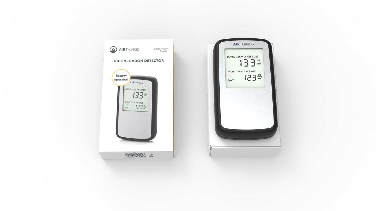 Détecteur de radon numérique en continue - Corentium Home - Livraison gratuite